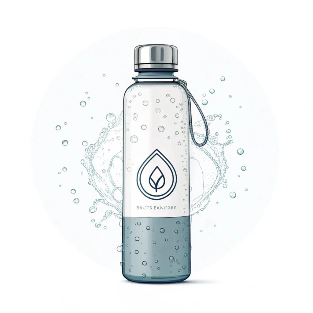 Une bouteille d'eau de source 50ml
